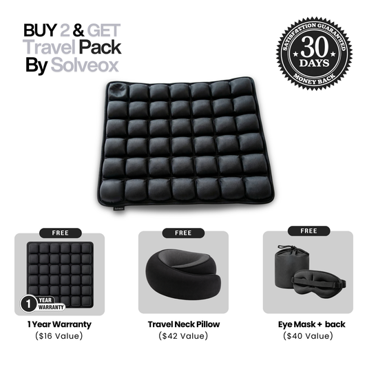 Solveox Lumbar Spine Cushion - Compact TravelPack