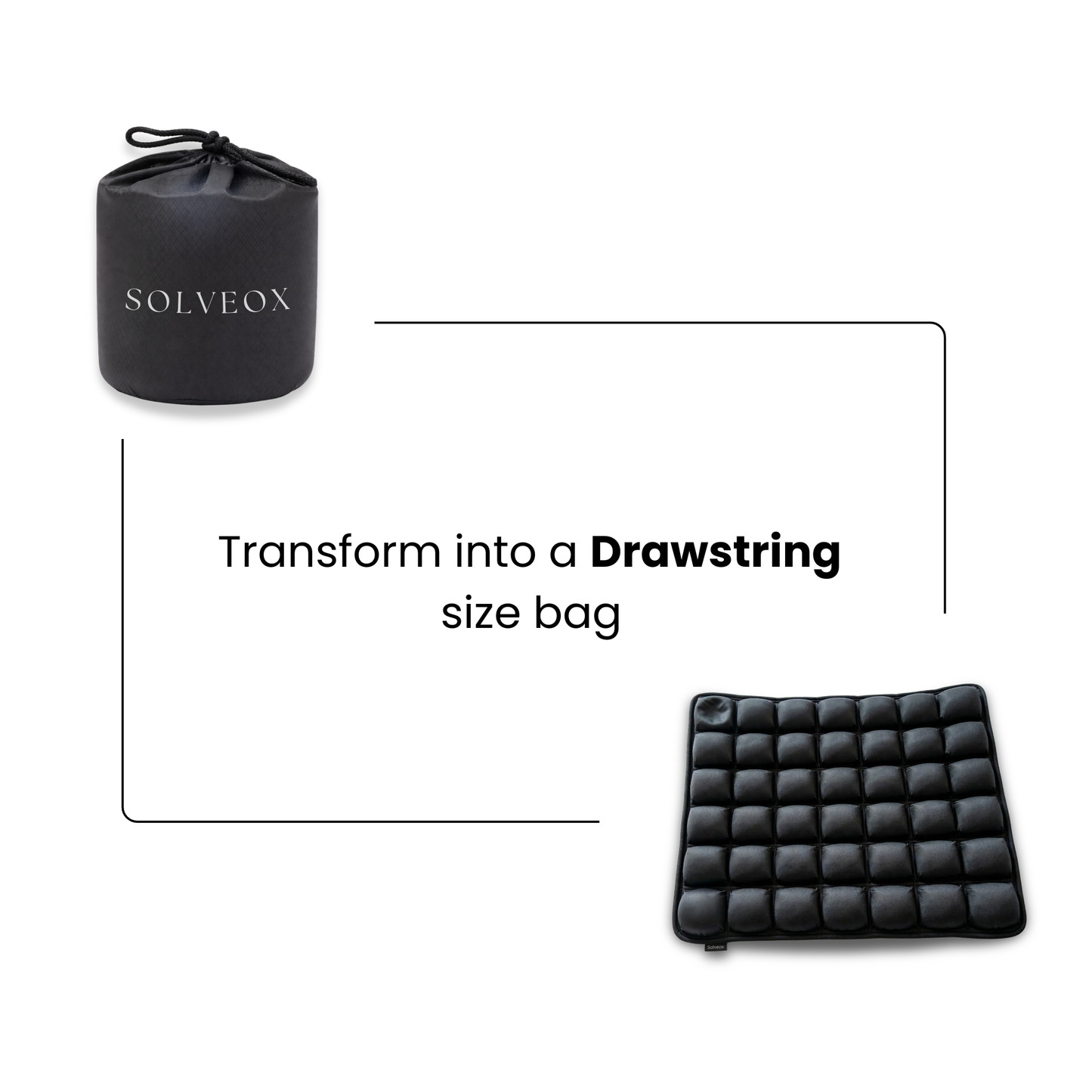 Solveox Lumbar Spine Cushion - Compact TravelPack